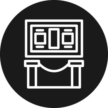 Modern bir simgenin vektör illüstrasyonu