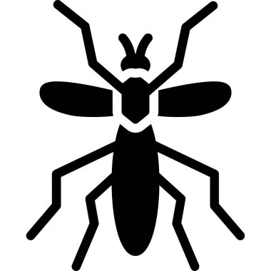 böcek simgesi, basit vektör illüstrasyonu