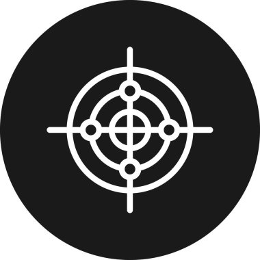 vektör hedef simgesi illüstrasyonu