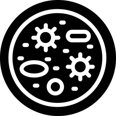 Bakteri. Web simgesi basit tasarım