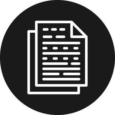 Vektör belgesi Simge illüstrasyonu