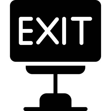 çıkış vektörü simgesi düz simgesi