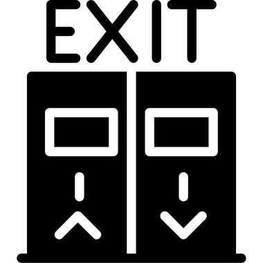 Çıkış çıkış simgesi ana hat biçiminde