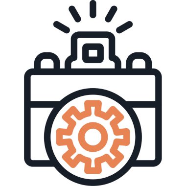 kamera simgesi vektör illüstrasyonu