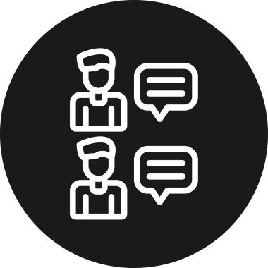 konuşma kabarcığı vektör çizimi