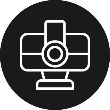 Webcam Çizgi Çemberi BG Vektör ResmiComment