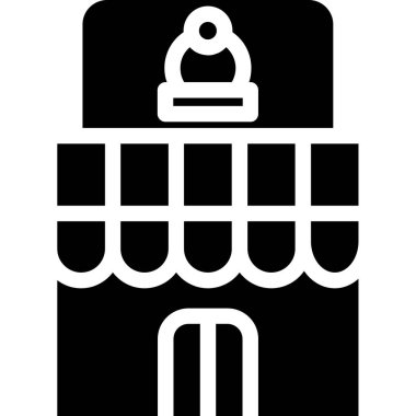 Otelde. Web simgesi basit tasarım