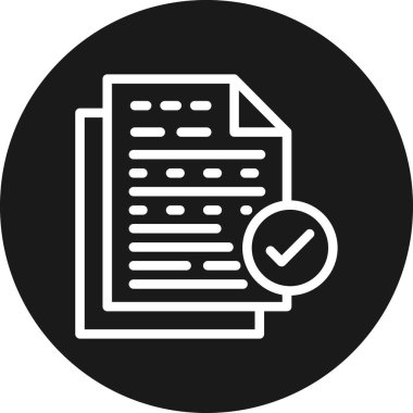 belge simgesi vektör illüstrasyonu