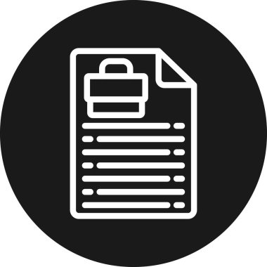 Belge. Web simgesi basit tasarım