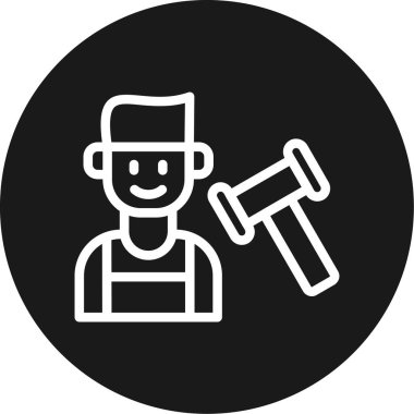 Modern simgenin vektör illüstrasyonu