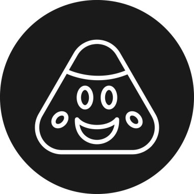 Bir gülümseme simgesinin vektör illüstrasyonu