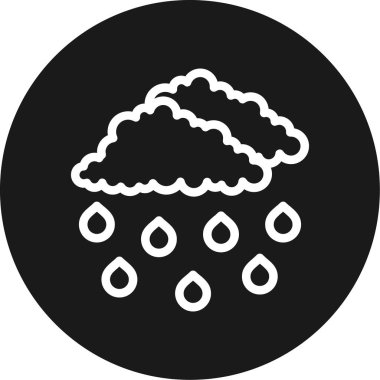 vektör yağmur simgesi çizimi