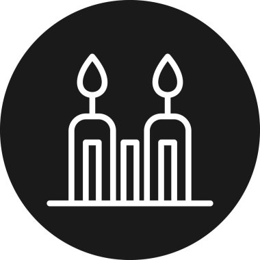 Mumlar vektör düz simge