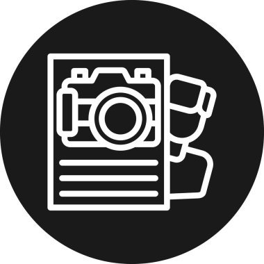 kamera simgesi vektör illüstrasyonu