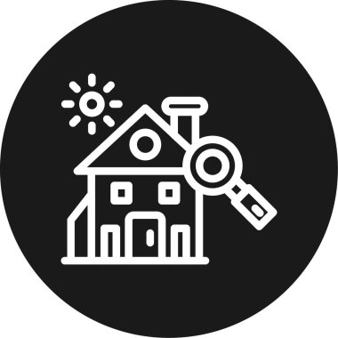 Ev simgesinin vektör illüstrasyonu