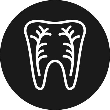 Diş simgesi vektör illüstrasyonu