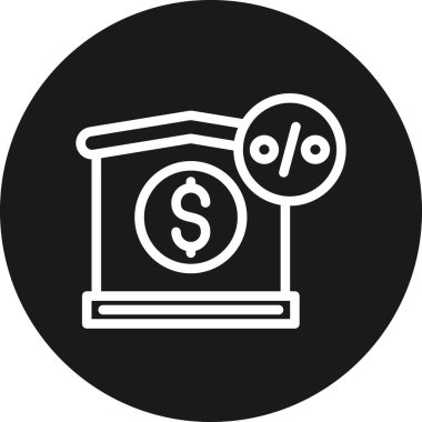 Para simgesinin vektör illüstrasyonu