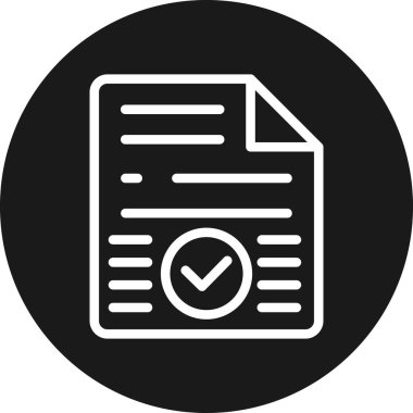 Belge. Web simgesi basit tasarım