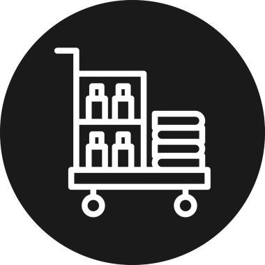 Tasarımın kolayca değiştirilebileceği ya da düzenlenebileceği depo oluşturma vektör simgesi