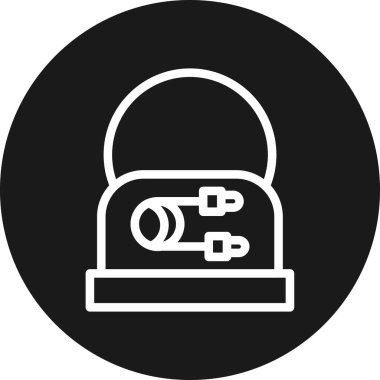 Kilit. Web simgesi basit tasarım