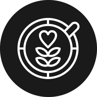 Kalp. Web simgesi basit illüstrasyon