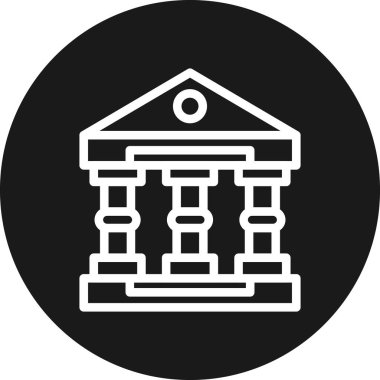 Modern yapı simgesinin vektör illüstrasyonu