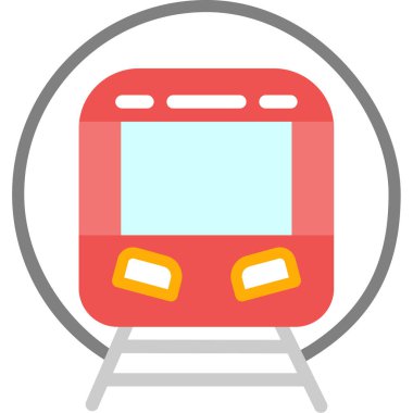 Tren ikonu. Basit resimleme