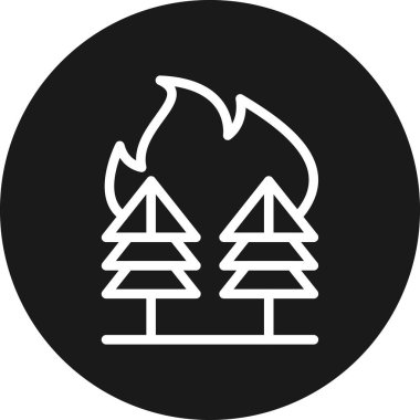 Moda Biçiminde Ateş Simgesi Ayrı Arkaplan