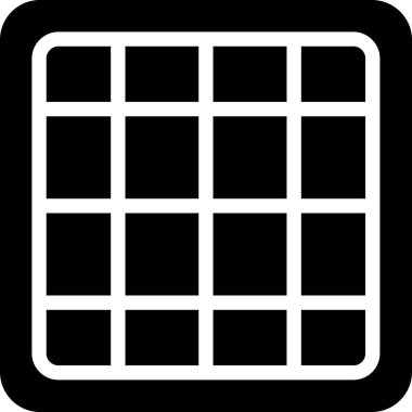 ızgara ızgara simgesi dış hat biçiminde