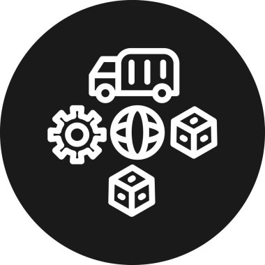 Modern b 'nin vektör illüstrasyonu dağıtım simgesinden yoksun