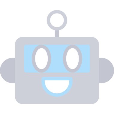 robot düz vektör simgesi