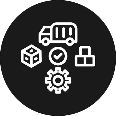 dağıtım vektörü simgesi modern basit tasarım