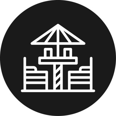 Dönme dolap simgesi, basit tarzı