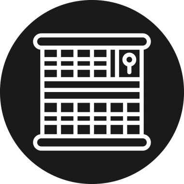 Harita. Web simgesi basit illüstrasyon