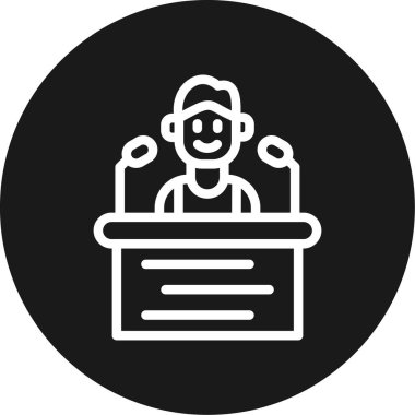 öğrenci simgesi vektör illüstrasyonu