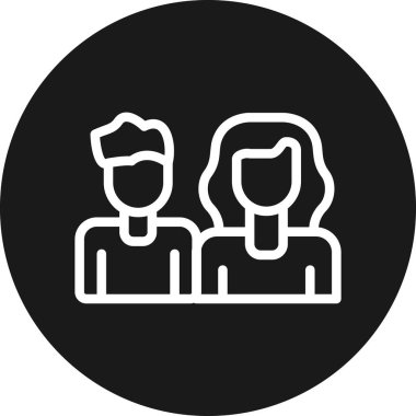 insanlar simge vektör illüstrasyonu