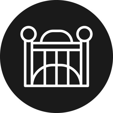 Hapishane simge vektör çizim