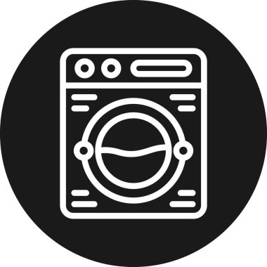 Çamaşır makinesinin vektör illüstrasyonu