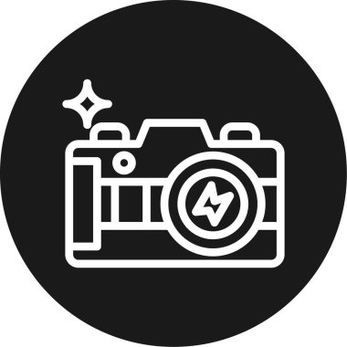 fotoğraf flaş simgesi, basit biçim