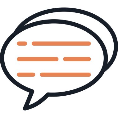 Mesaj sohbet simge vektör çizim