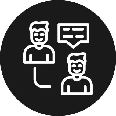 İnsan simgesinin vektör illüstrasyonu