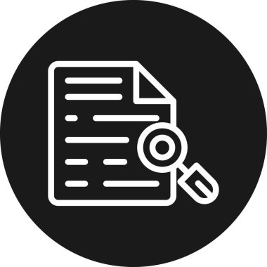 belge simgesi, vektör çizimi