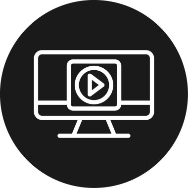 vektör lcd simgesi illüstrasyonu