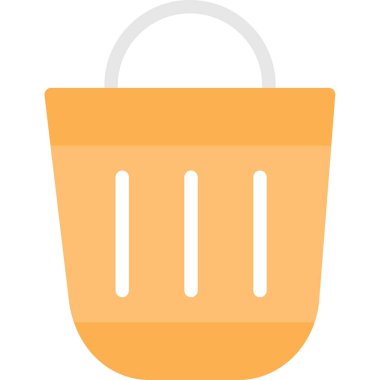 Alışveriş sepeti renkli vektör simgesi