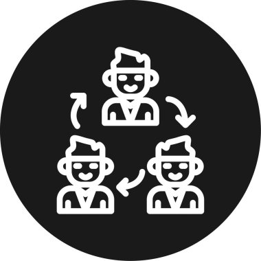 İnsan simgesinin vektör illüstrasyonu