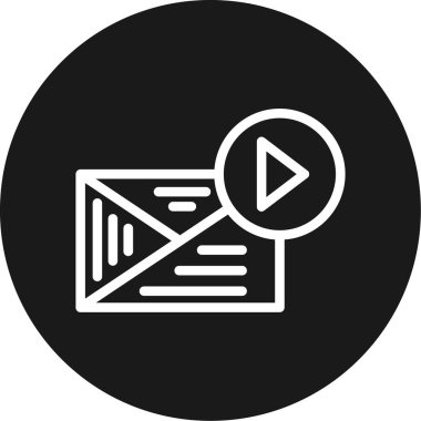 Vektör E- posta simgesi illüstrasyonu