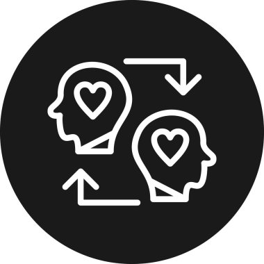 Aşk. Web simgesi basit illüstrasyon