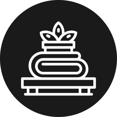 Kek. Web simgesi basit illüstrasyon