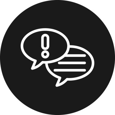 konuşma balonu simgesi, vektör illüstrasyonu