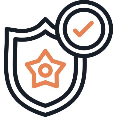 Rozet. Web simgesi basit illüstrasyon